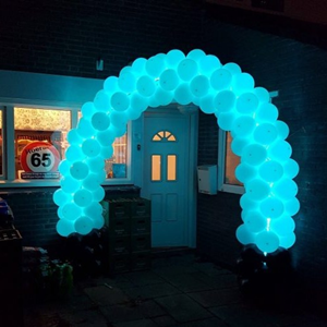 Ballonnenboog 6 met led verlichting 